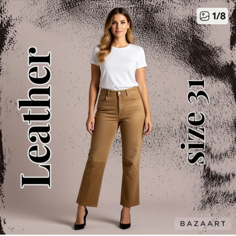 Evolution Not Revolution Leather Pants Size 32